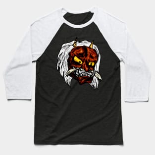 Kabuki Mask brown Baseball T-Shirt